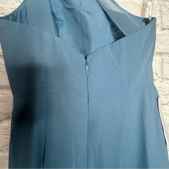 AZAZIE Maive Junior Twilight A-Line Pleated Chiffon Dress NWT - Picture 8 of 16